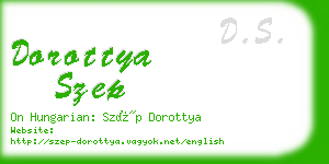dorottya szep business card